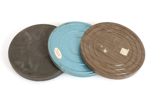 Vintage Movie Cans 400ft Set of 3