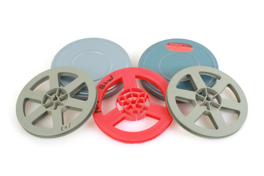 Movie Reels & Cans Prop/Display - Lot of 5