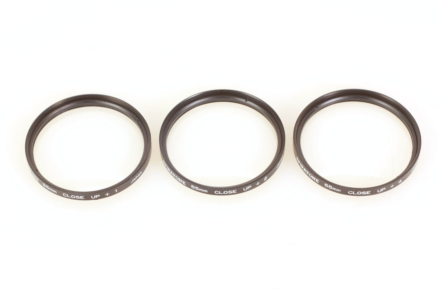 Spiratone 55mm Close Up Macro Lens Set in Case - Set of 3