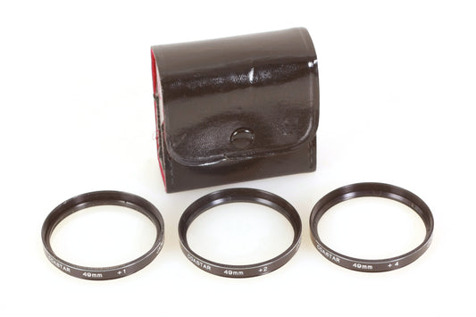 Coastar 49mm Close Up Lenses Set of 3 in Case