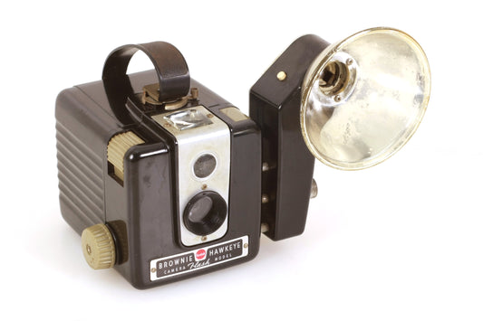 Kodak Brownie Hawkeye Art Deco Camera W/ Flash