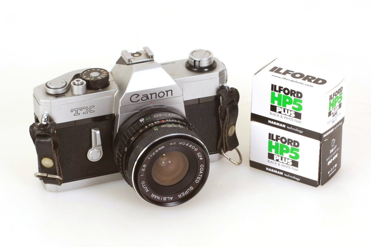 Canon TX Student Film Camera Manual W/ 2 Rolls B&W Film