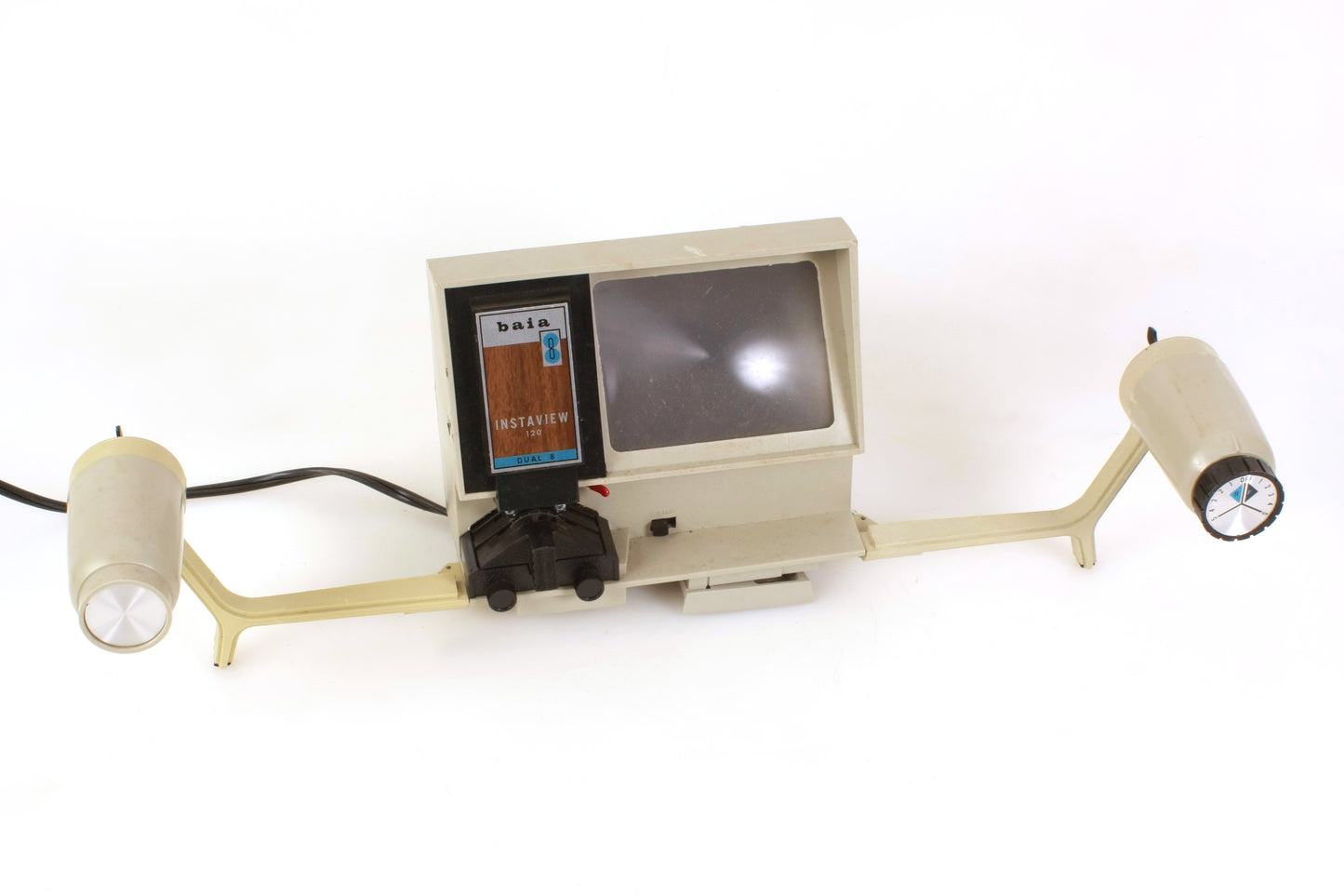 Baia Instaview 120 Dual 8 8mm Movie Editor W Reels, Built-in Splicer, Tape, Bulb