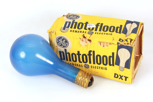 GE DXT Blue Photoflood Bulb