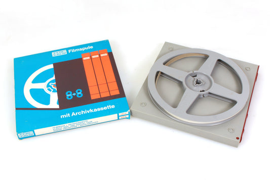 Bonum Plastic Super 8mm Auto-reel 600ft Film in Case in Box