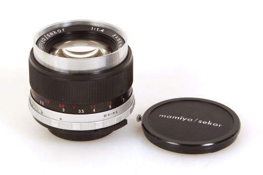Mamiya Sekor 55mm F1.4 Manual Focus M42 Screw Mount Lens With Front Cap
