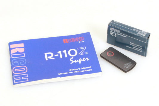 Ricoh RC-6 Remote Controller and R-110Z Super Manual