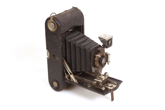 Photographica Kodak Folding Camera W/ Name Plate Harvey Lewis Opticians 1890
