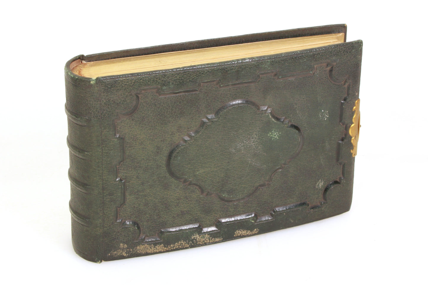Vintage Photo Album 1860s CDV W/ Gilt Edging