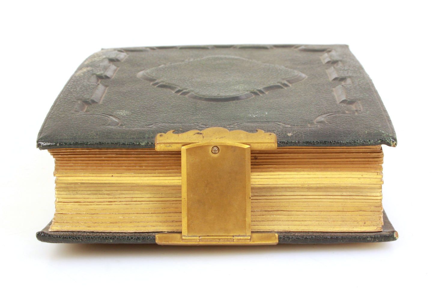 Vintage Photo Album 1860s CDV W/ Gilt Edging