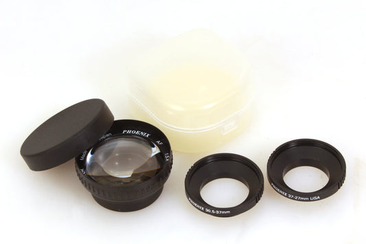 Phoenix Video Telephoto Lens 37mm W 27mm &30.5mm Rings