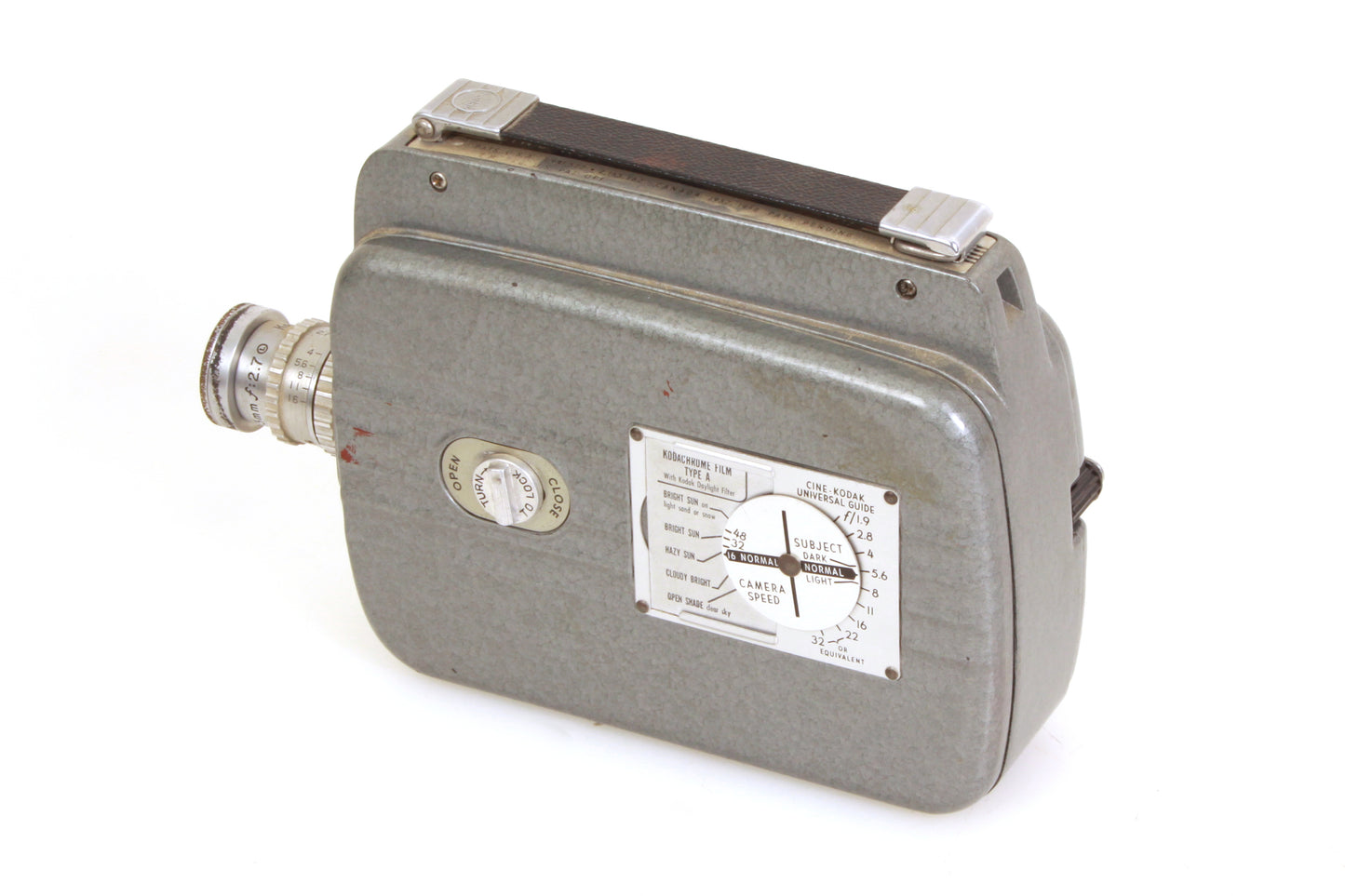 Cine-Kodak Reliant Art Deco Movie Camera W/ Manual & Case - Prop/display