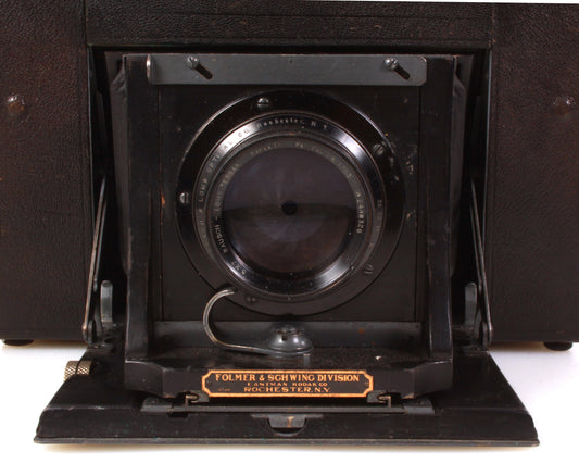 Graflex 3A Camera w/ B&L Zeiss Tessar 5x7 Series 1C (1903) & Manual Display/Prop