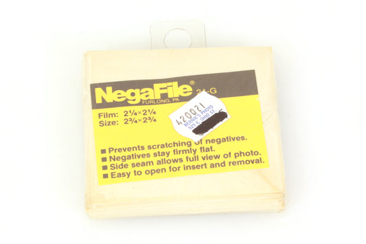 NegaFile Medium Format Glassine 2 1/4 x 2 1/4 (2 3/4 x 2 3/4) 50