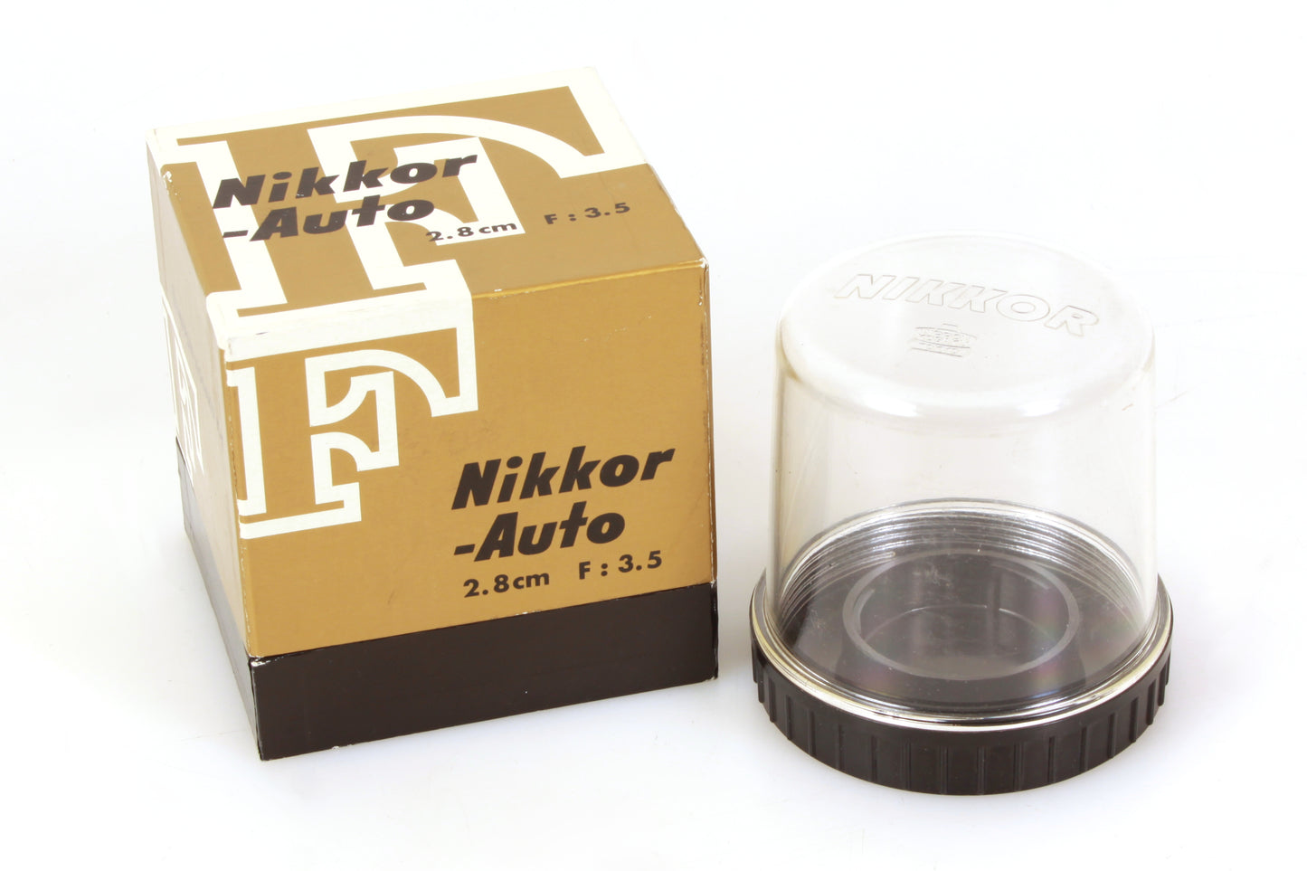 Nikon NIKKOR-Auto 2.8cm f/3.5 Non-AI Lens Box & Bubble Case Only