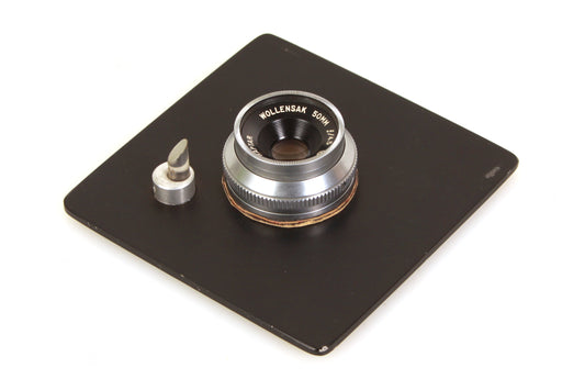 Beseler 4x4 Lens Board w/ 50mm 4.5 Lens for 23C 45M CB7 Enlarger