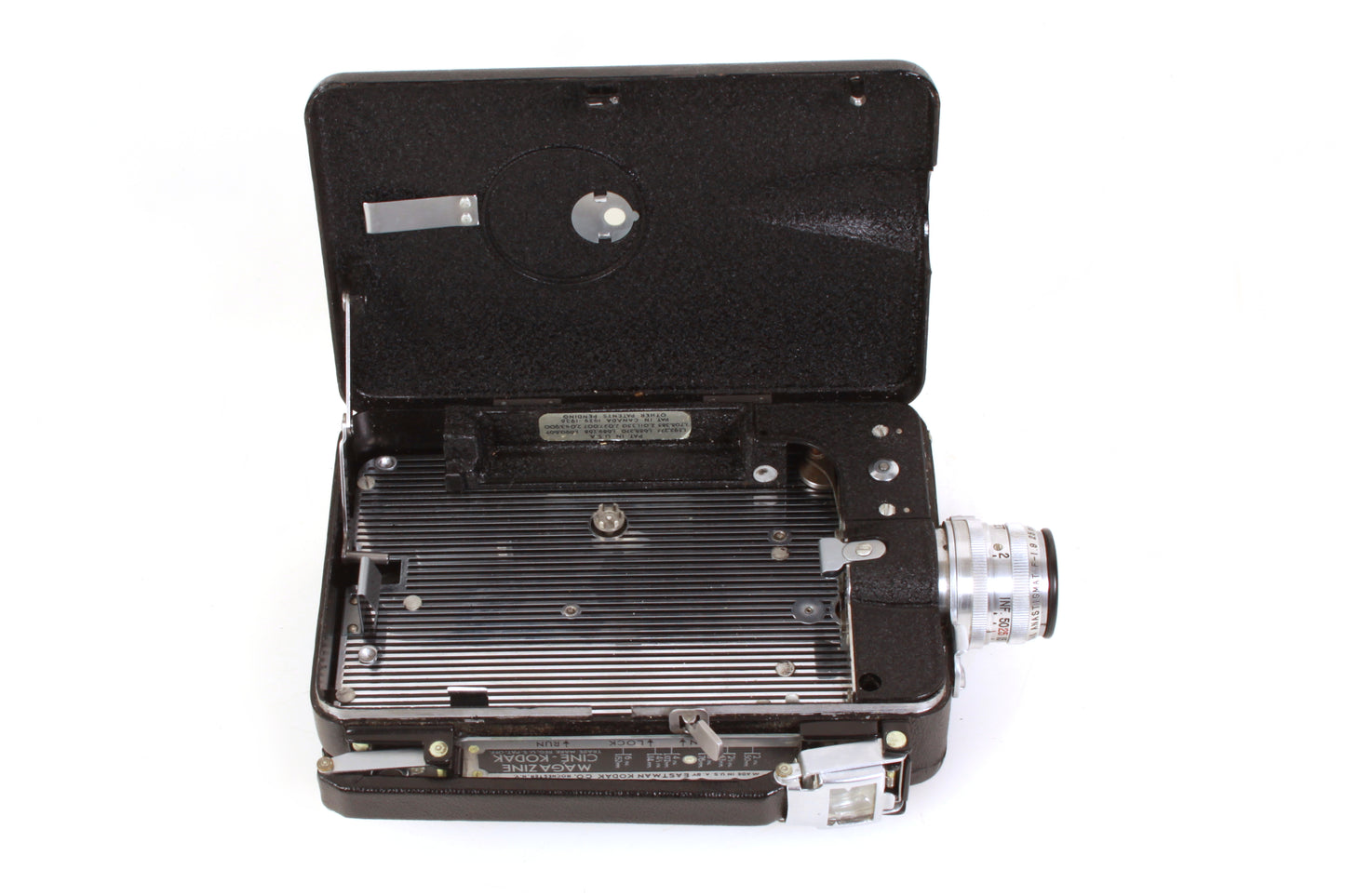 Magazine Cine-Kodak Art Deco 16mm Movie Camera w/ Case & Literature