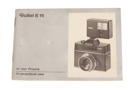 Rollei E 15 Flash Instructions
