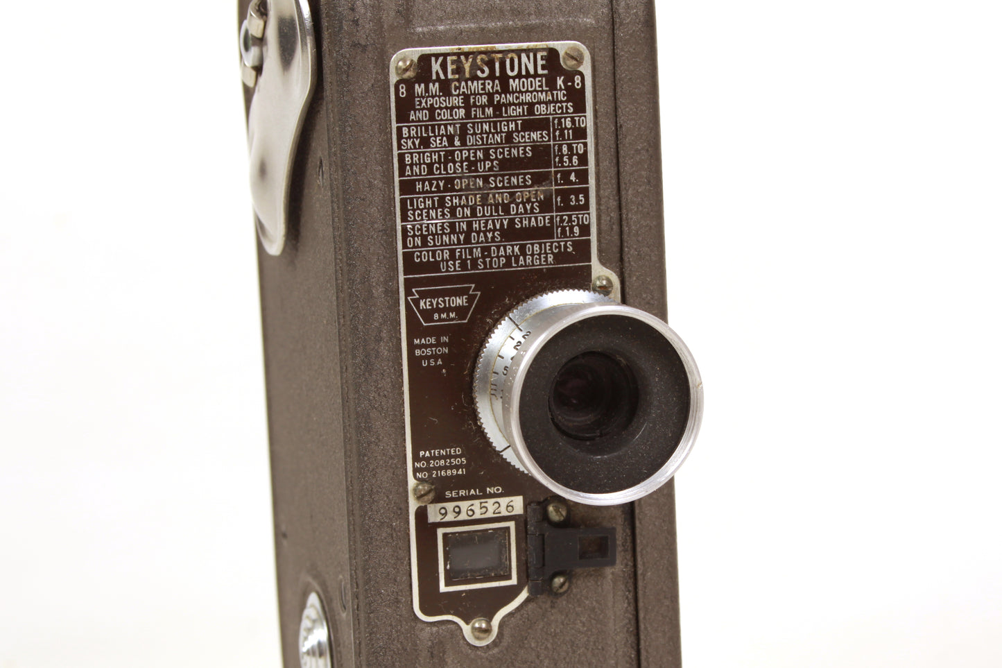 Keystone 8mm Art Deco Movie Camera in Original Box