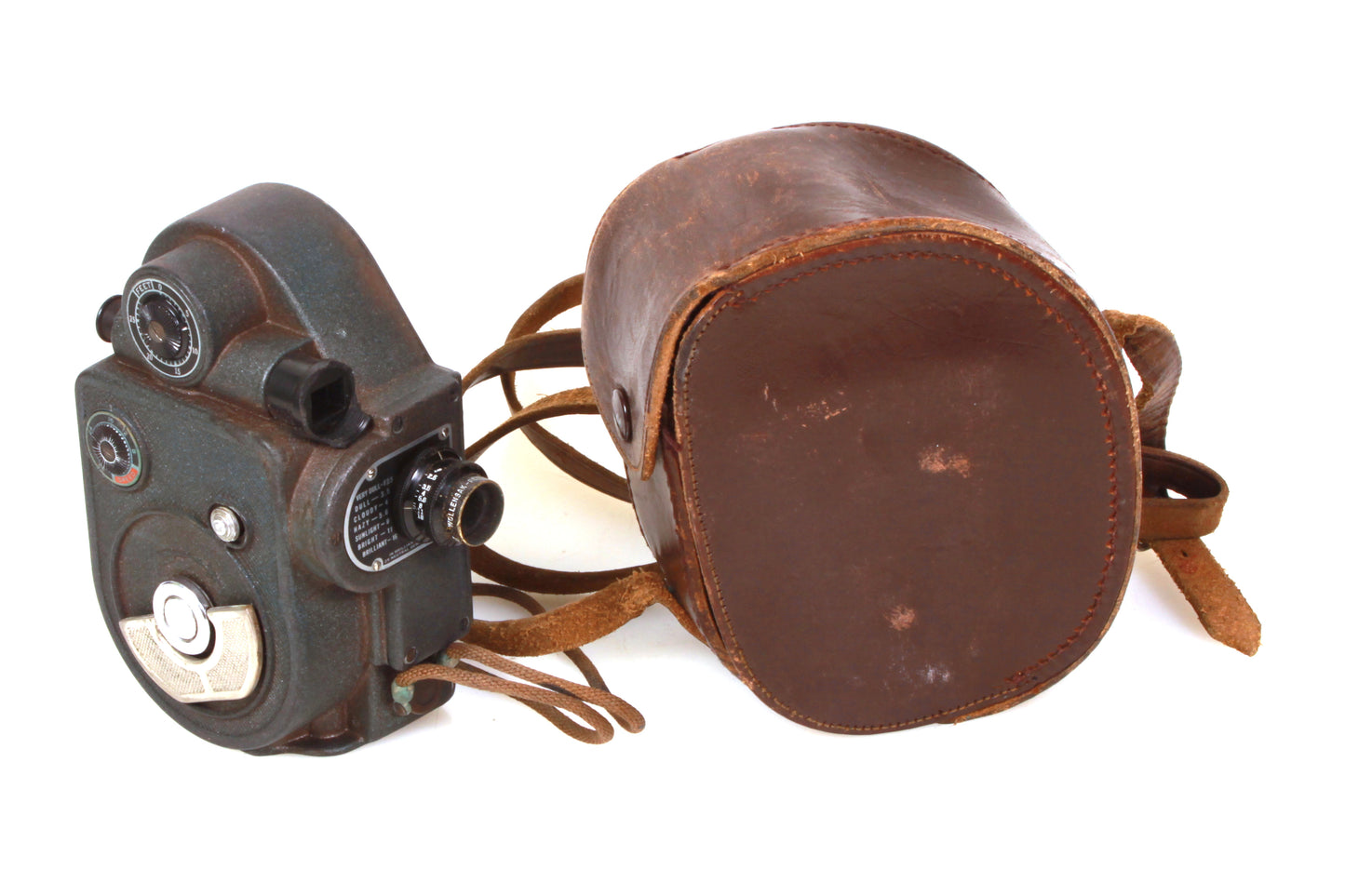 Revere Model 88 8mm Art Deco Movie Camera in Leather Case