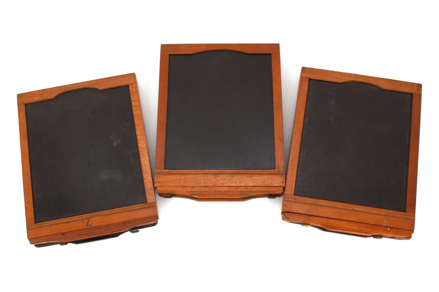 4x5 Glass Plate Holder Wooden Set of 3