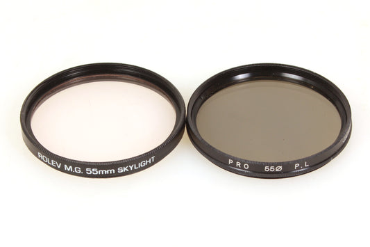 55mm Polarizer & UV Filter Set of 2