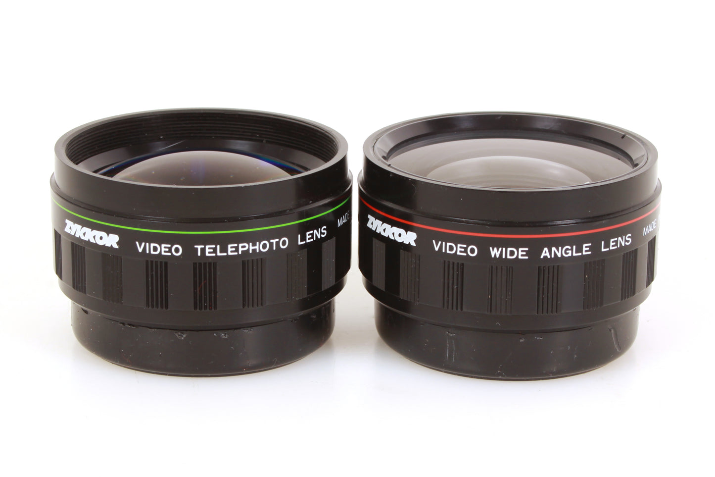 Zykkor Telephoto & Wide Angle Lens Set in Case w/ Front + Rear Caps