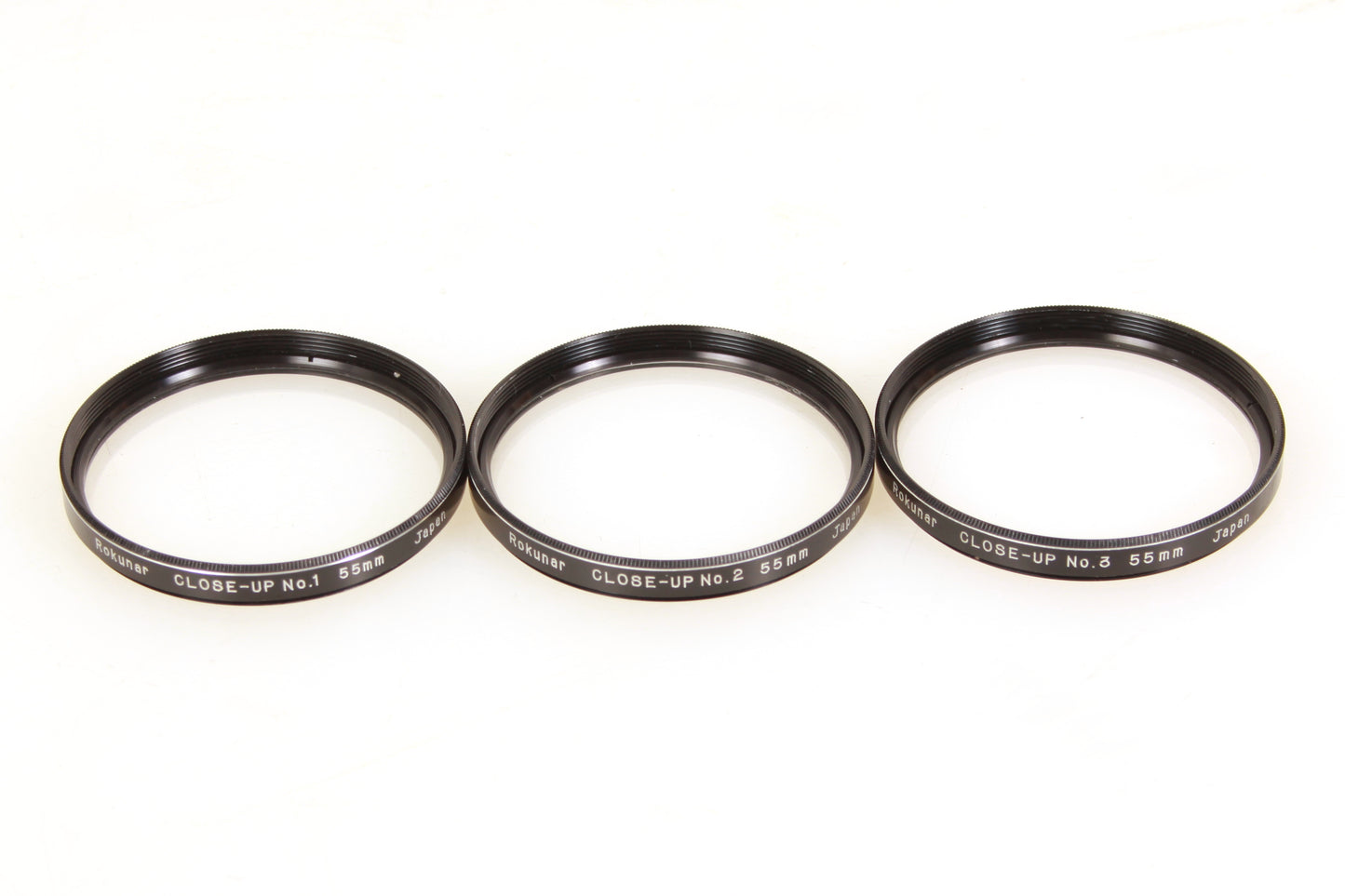 Rokunar 55mm Close Up Lens Set of 3 in Case