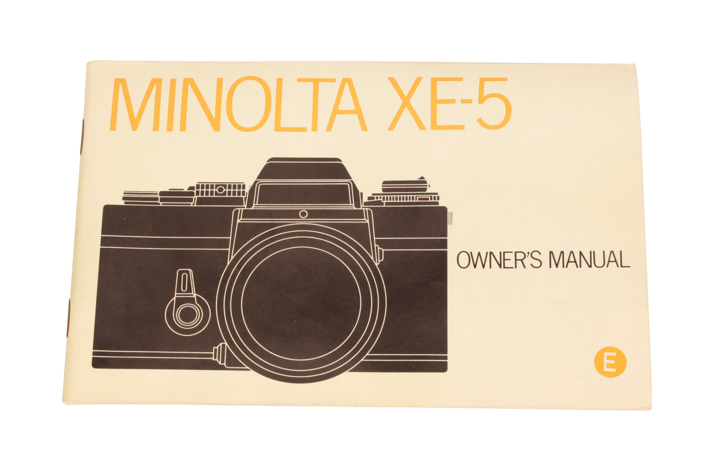 Minolta XE-5 Instruction Manual - English Edition