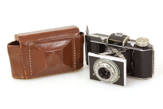 Kodak Bantam Art Deco Special Folding Camera w/ Leather Case