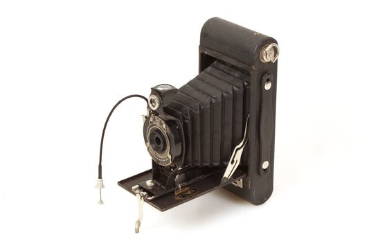 Antique Vintage Eastman Kodak EKC No. 2A Folding Cartridge Hawk-Eye Model B w/ Cable Release