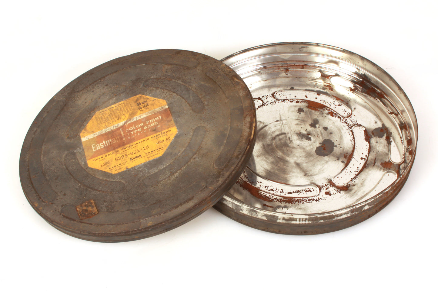 Vintage Movie Film Metal Can Eastman Kodak - 11 Inches Diameter