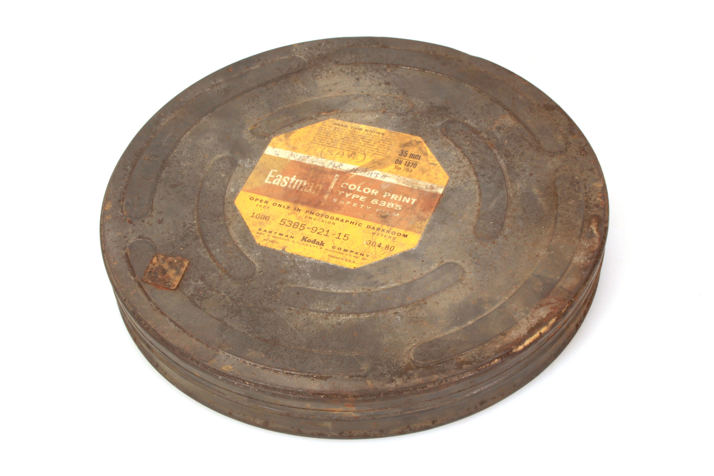Vintage Movie Film Metal Can Eastman Kodak - 11 Inches Diameter