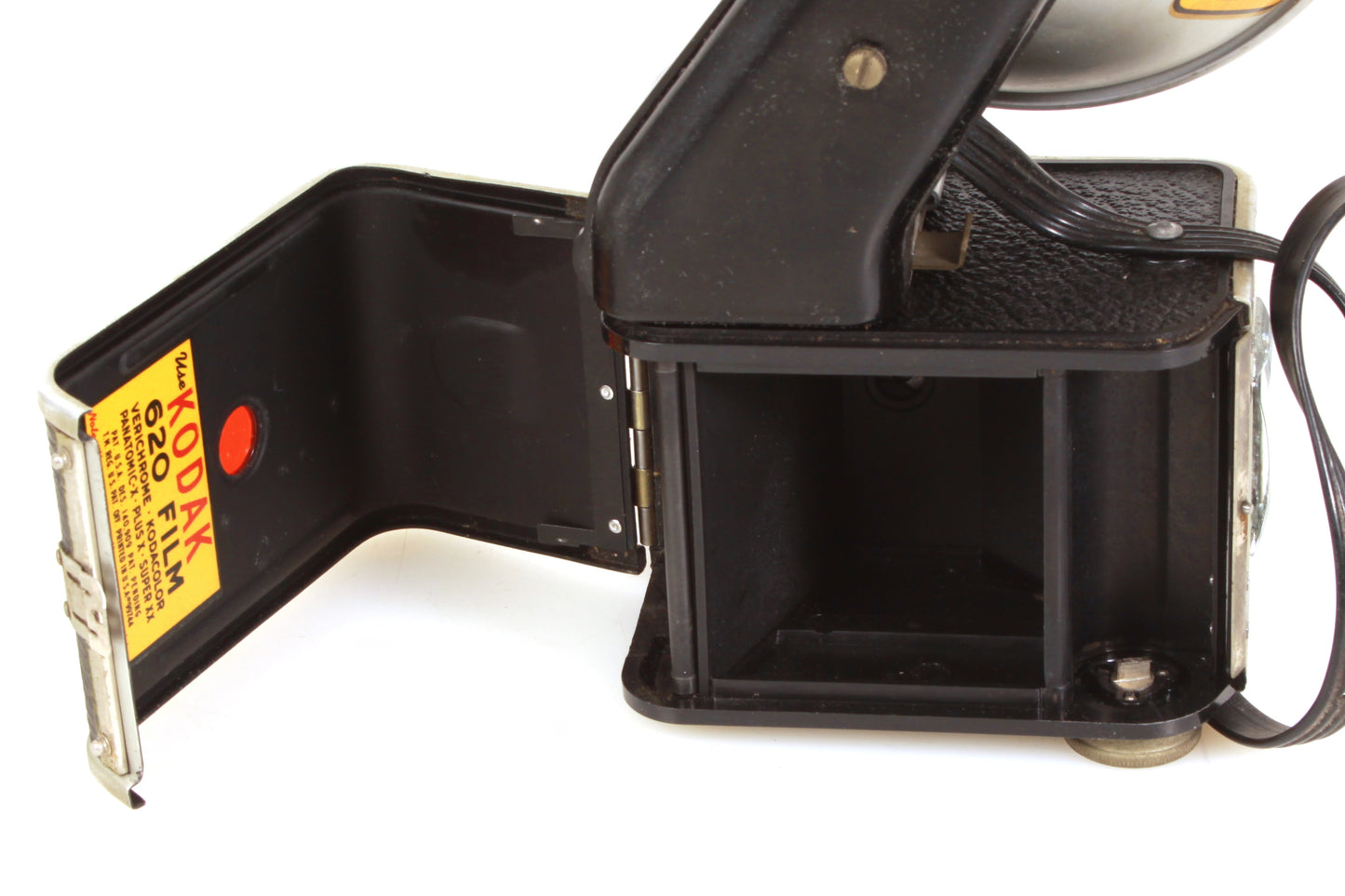 Kodak Duaflex Art Deco Camera w/ Flash, Case & Manual