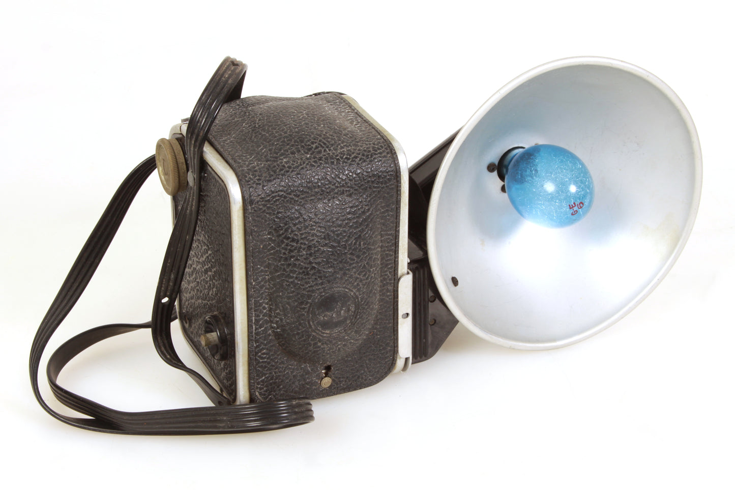 Kodak Duaflex Art Deco Camera w/ Flash, Case & Manual