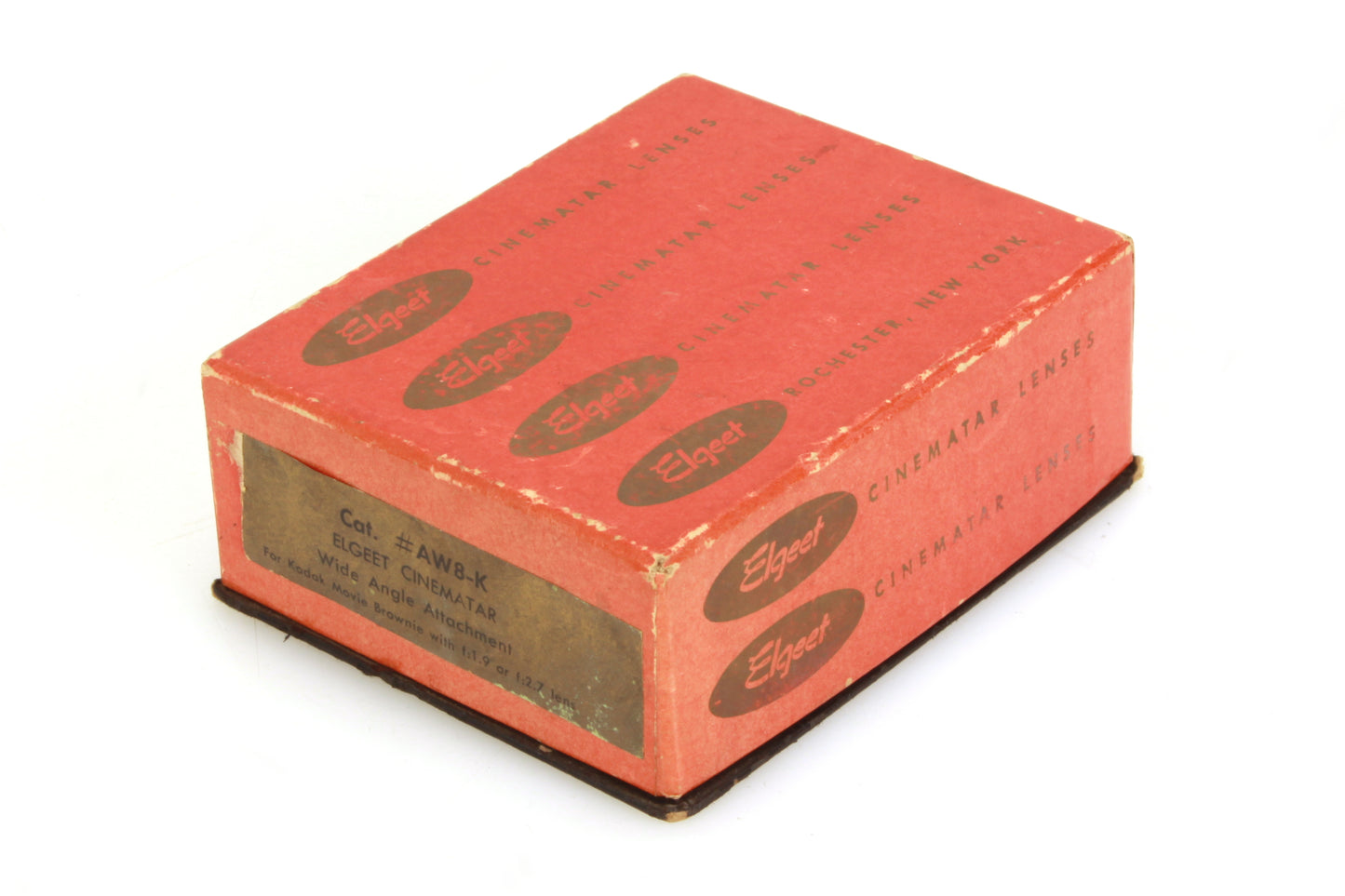 Elgeet Cinematar Telephoto Lens 2 1/2X for Brownie 1.9 Camera Screw Mount in Box