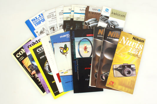 Photographic Literature Large Lot - Canon Nikon Minolta + Others