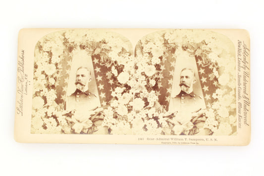 Stereoview Spanish American War - Rear Admiral William T. Sampson