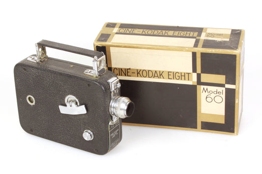 Cine-Kodak Eight Model 60 Art Deco Movie Camera in Original Box