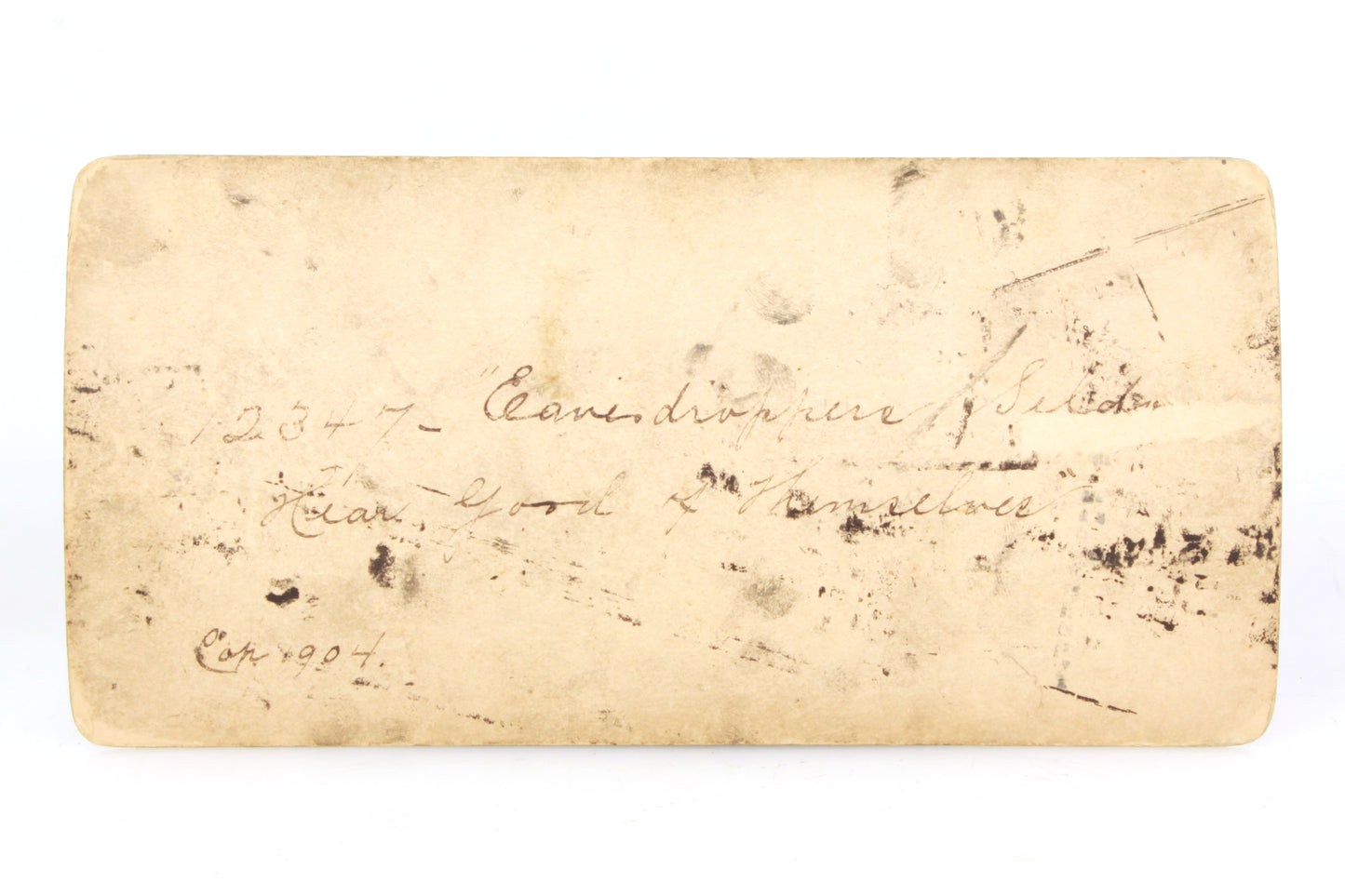 Stereoview Card - Eavesdropper Scene