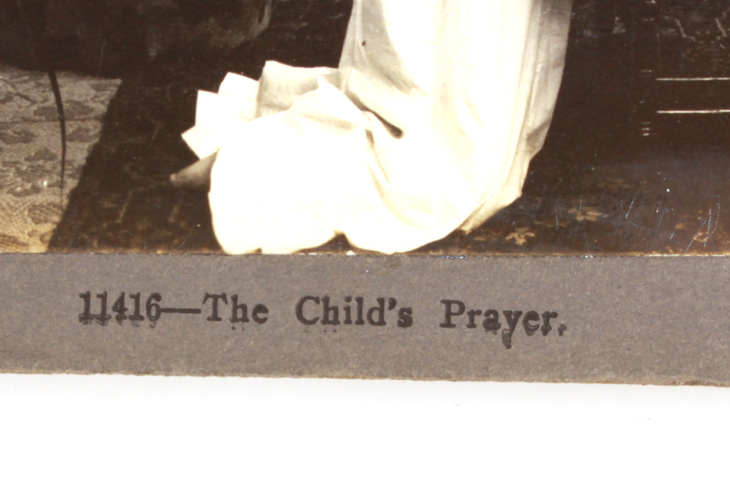 Stereoview Card - The Childs Prayer