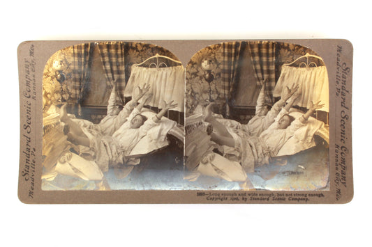 Stereoview Card - Funny Vintage Scene