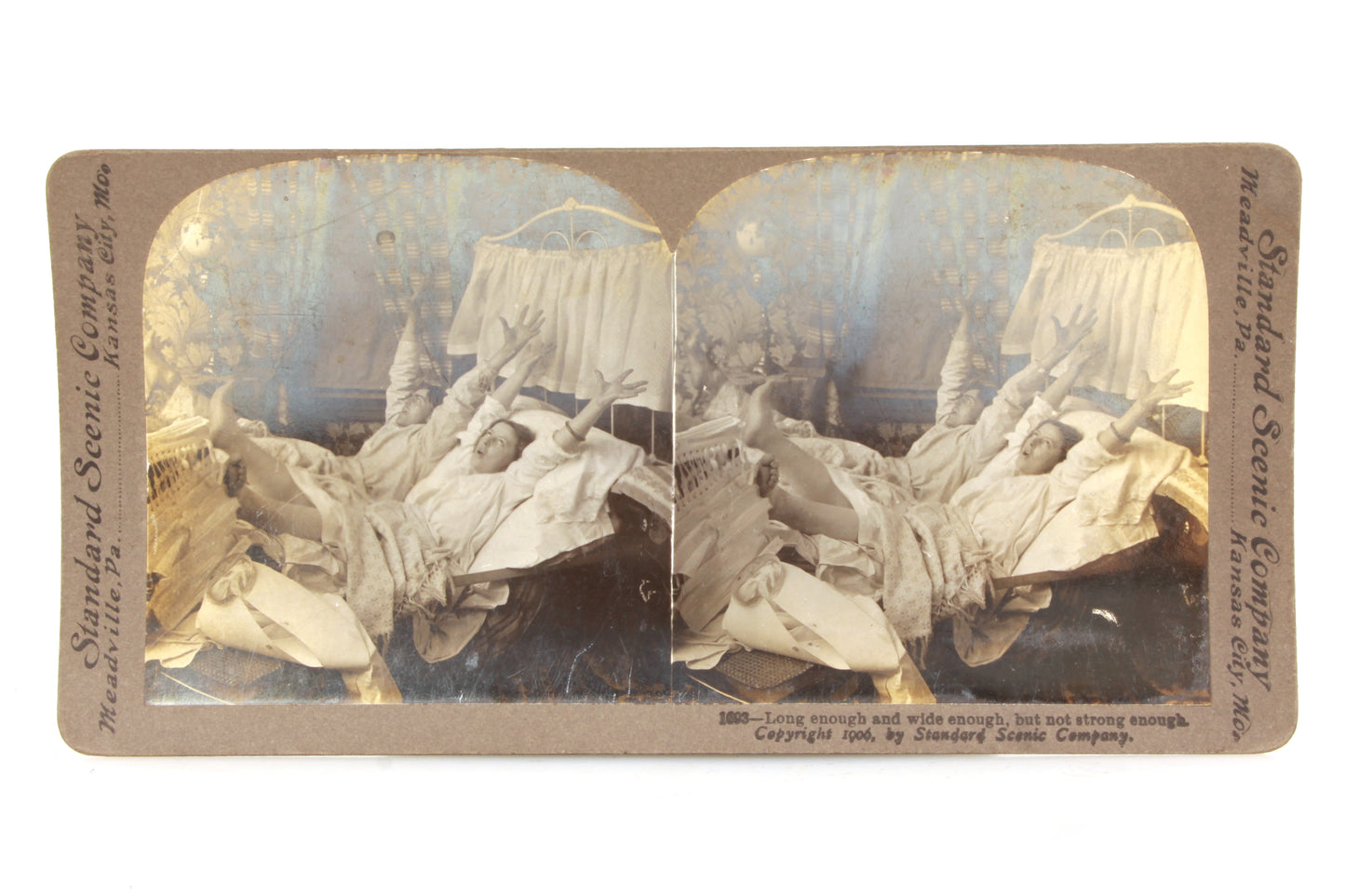 Stereoview Card - Funny Vintage Scene