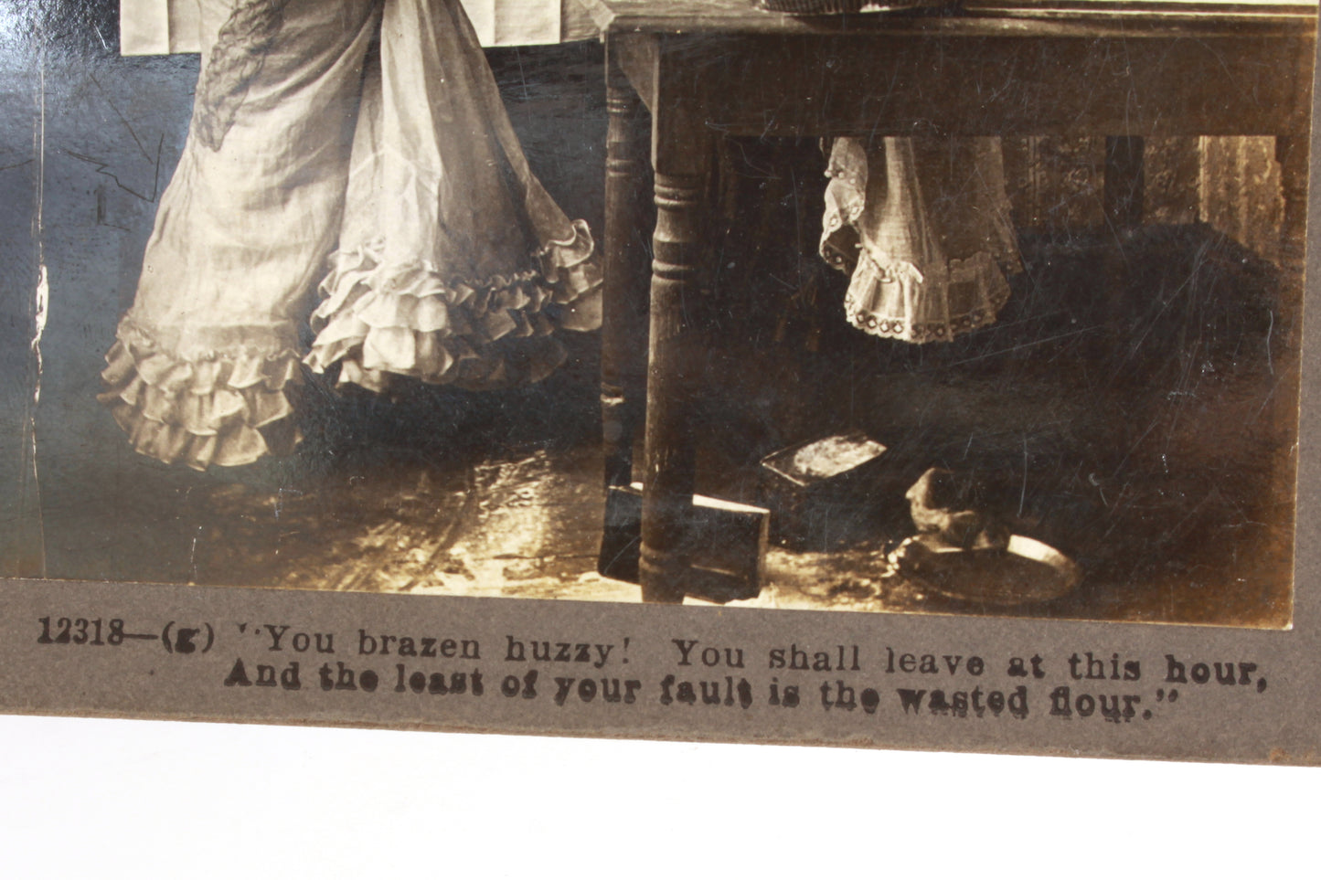 Stereoview Card - Vintage Kitchen Scene