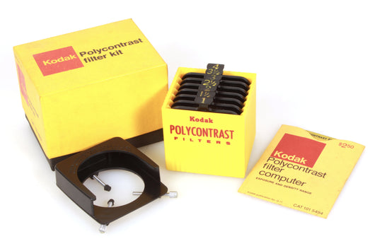 Vintage Kodak Polycontrast Filter Kit Model A CAT 153 8032