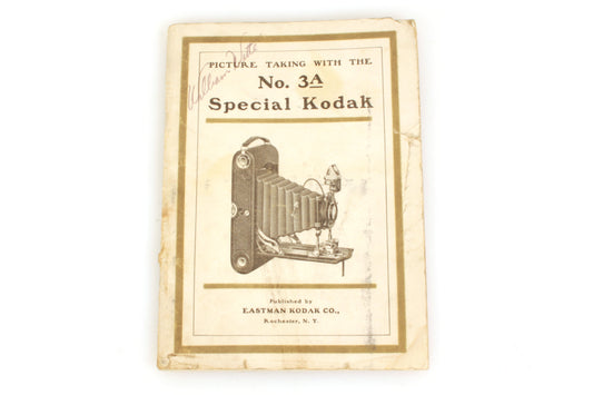 1914 Kodak No. 3a Special Folding Camera Instruction Manual