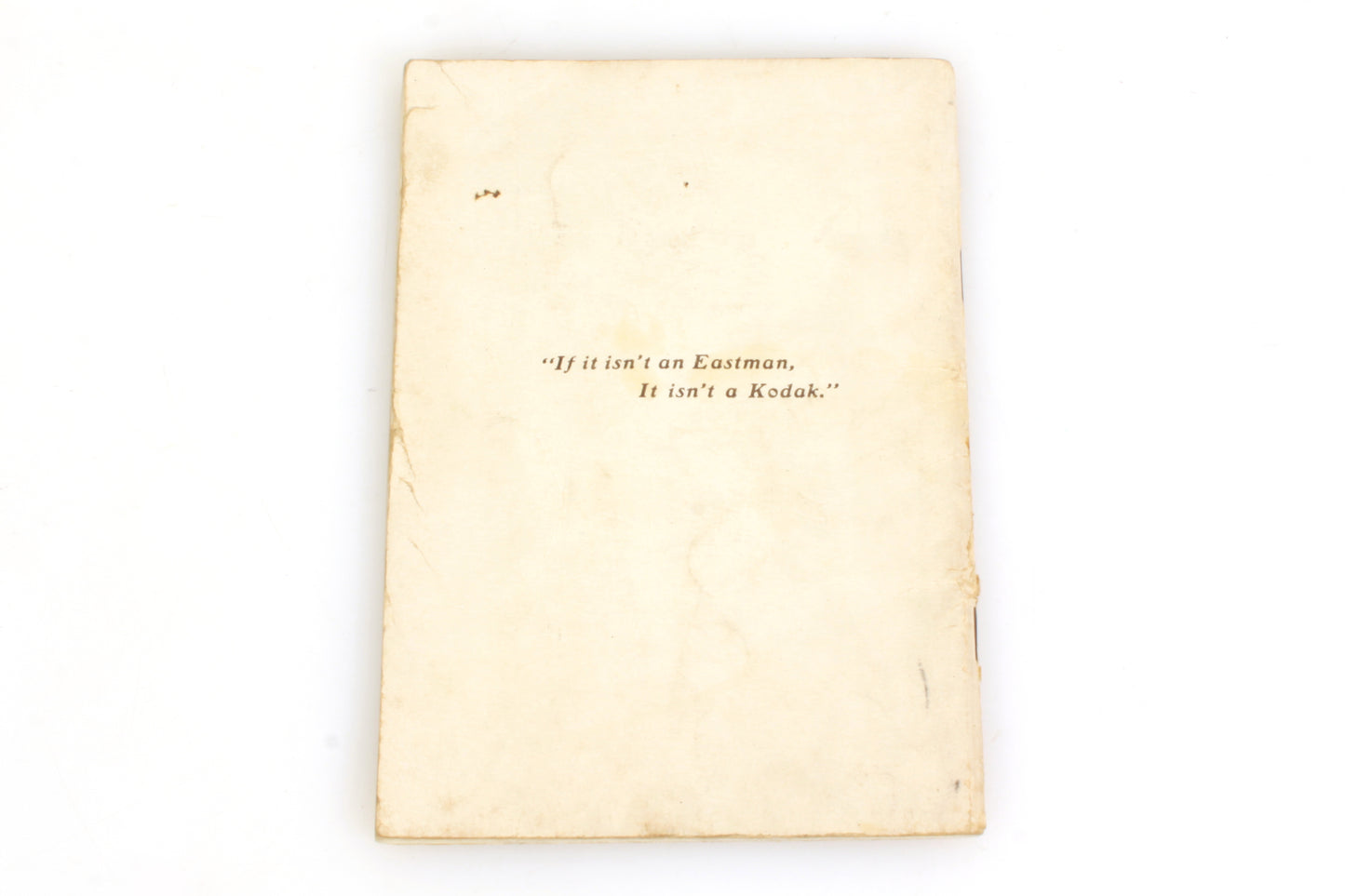 1914 Kodak No. 3a Special Folding Camera Instruction Manual
