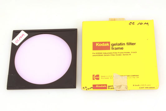 Kodak Gelatin Filter Frame 100x100mm 4 Inch Square with CC10M Filter