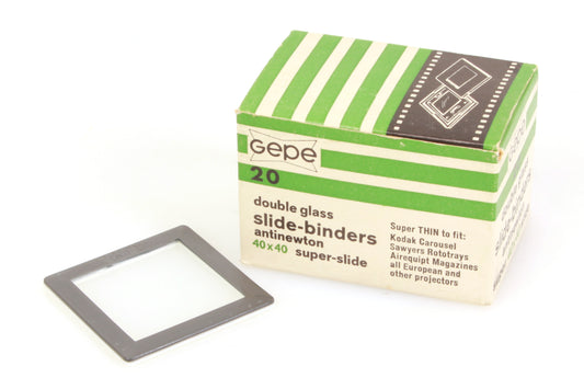 GEPE Box 20x Anti Newton Vintage 40 x 40 Super Slide Binders Double Glass