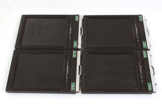 Riteway 4x5 Film Holders w/ Film Loaded Inside - Set of 4